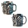 Handmade Coffee Cup V8 Engines Mug for Car Lovers Large Capacity Tea Cup Hot Beverage Mug for Home Office