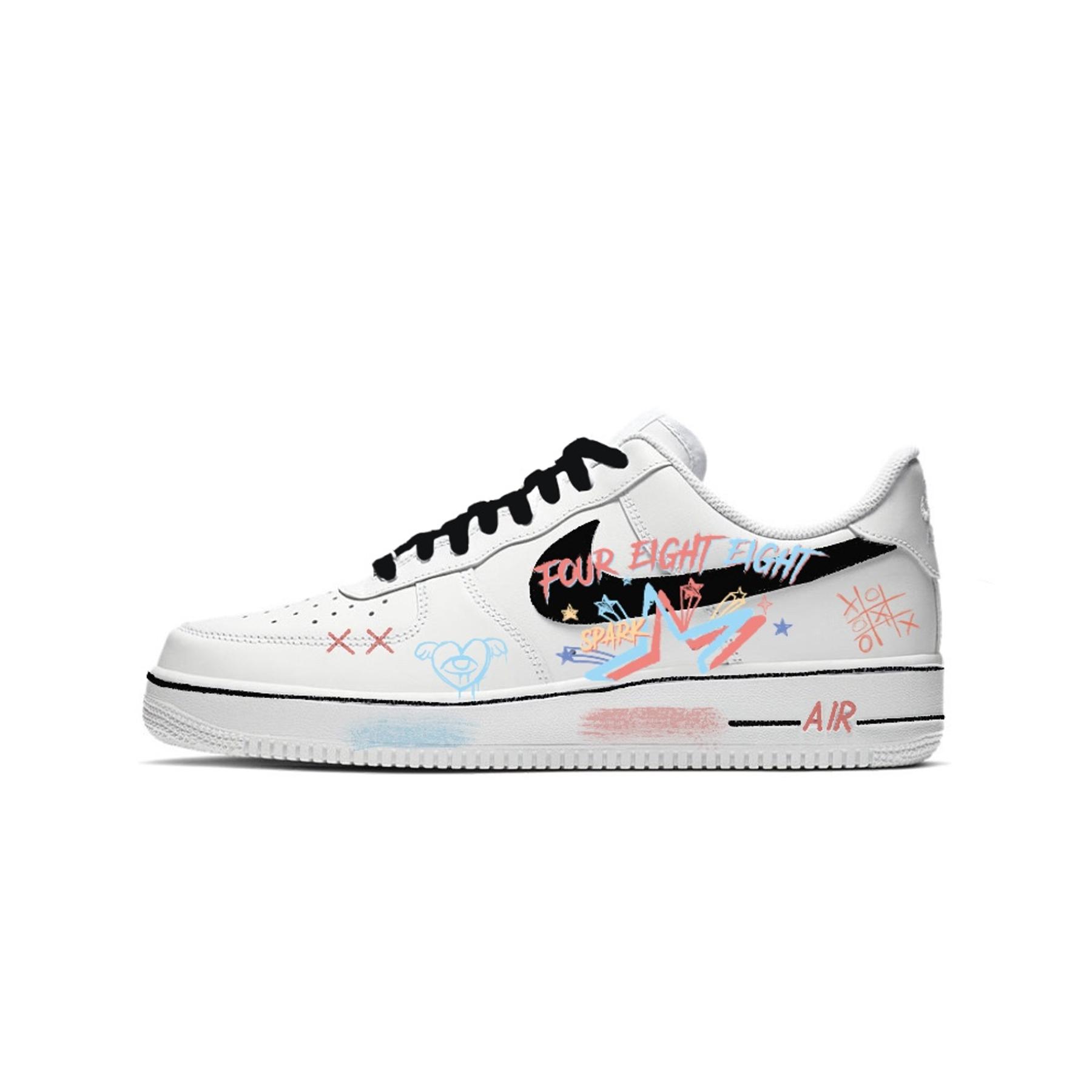 

Nike Air Force 1 Slip Resistant Abrasion Resistant Low top Skateboard Shoes Men s White Black CW2288-111(Team41-) 46