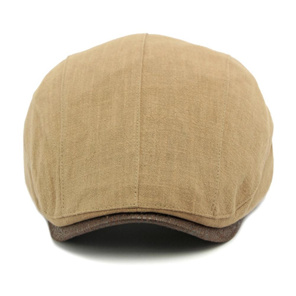 HT4738 Mens Berets Women Solid Plain Artist Painter Beret Hat Casual Adjustable Ivy Flat Cap Male Female Cotton Linen Beret Cap