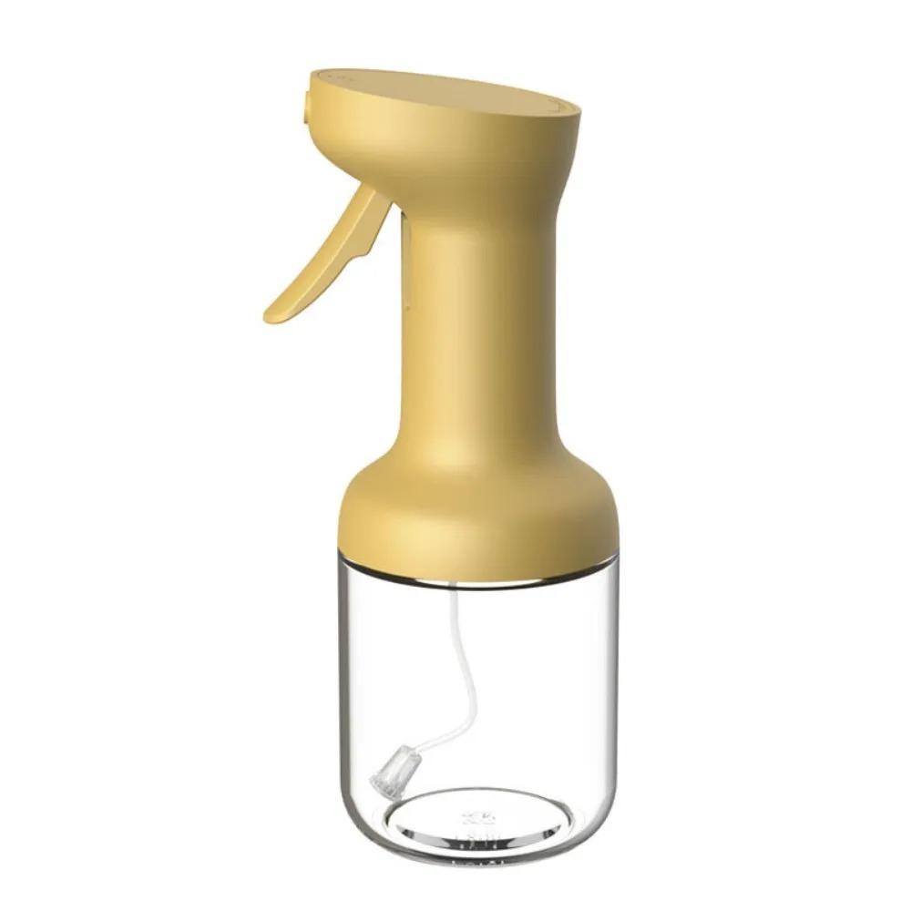 Practical 280/450ml Atomized Oil Spray Press Glass Oil Dispenser Transparent Body Leak-proof Cooking Spray Bottle Baking