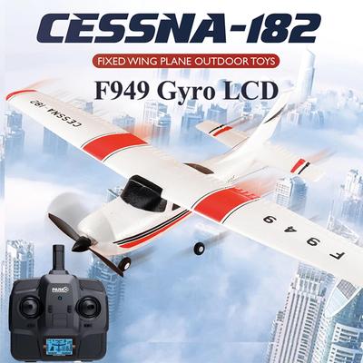 New 2.4G F949 Professional LCD Version RC Aircraft 3 Channel Fixed Wing Aircraft Outdoor Drone RTF with Gyroscope and Night Gift