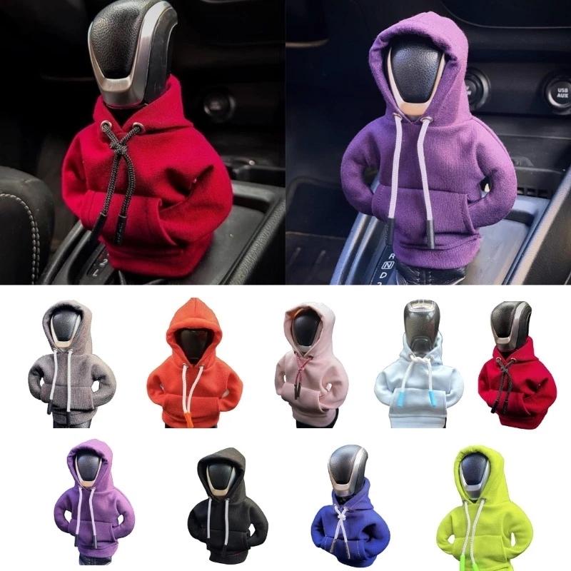 Universal Car Gear Shift Hoodie Cover Mini Shift Cover Gear Handle Decoration Manual Automatic Auto Shift Lever Interior Decor