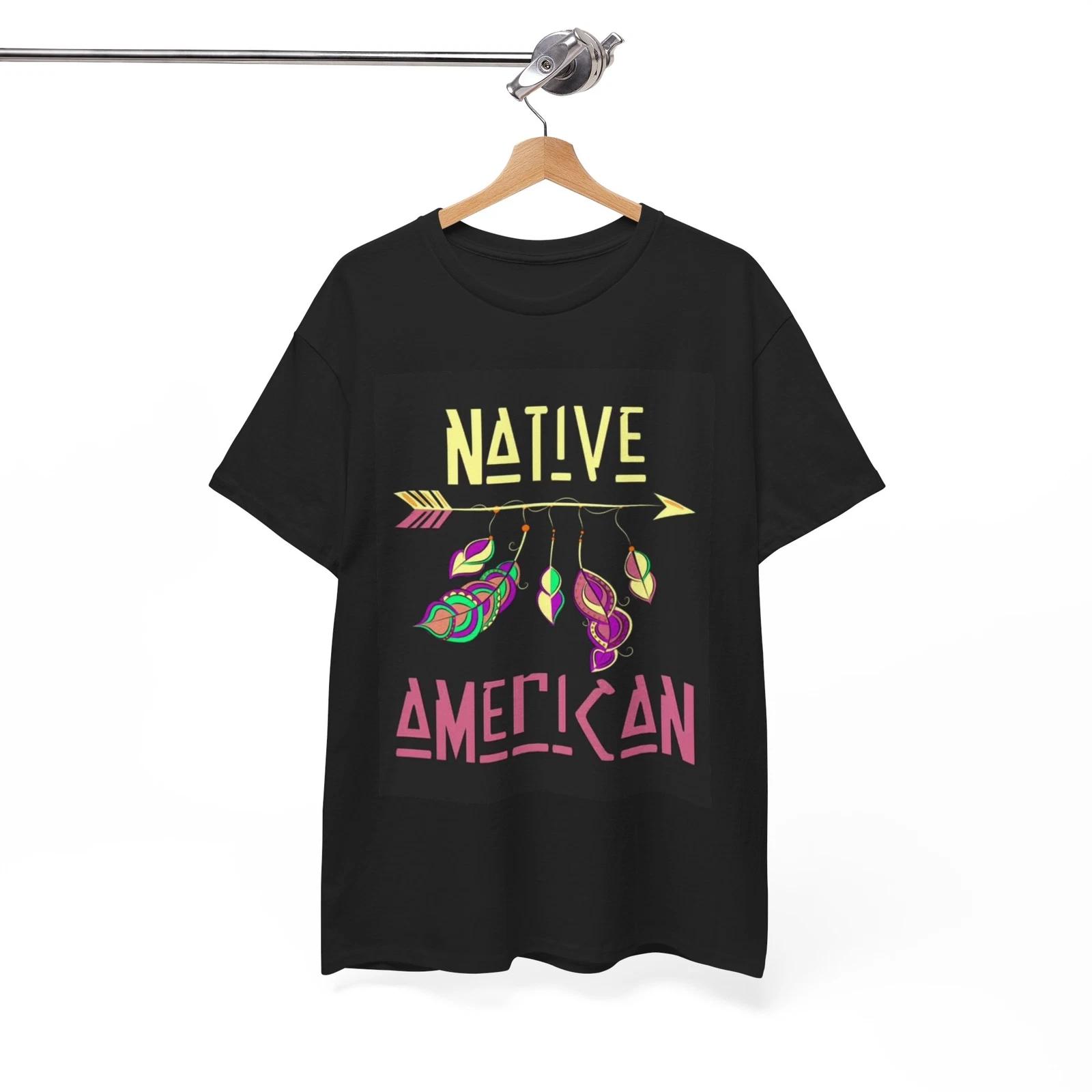 Native American Colorful Arrow Indian Tshirt Pride New Unisex Heavy Cotton Tee M