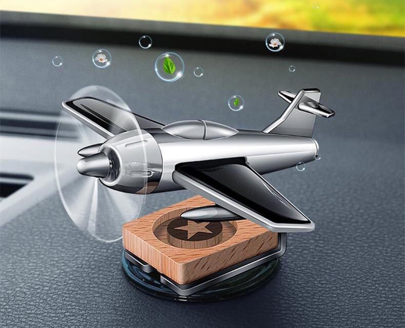 Solar-Powered Car Aromatherapy Ornament: Long-Lasting Fragrance with High-End Aircraft Design