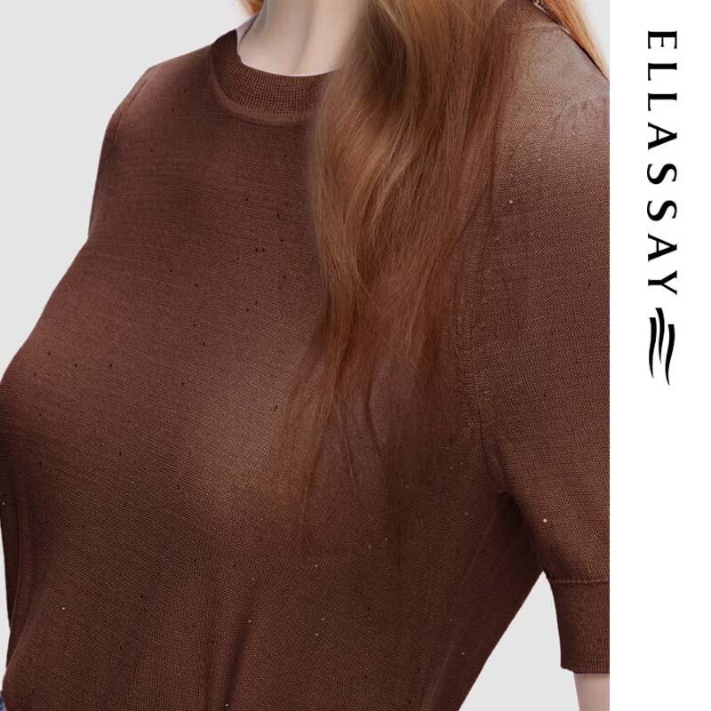 ELLASSAY Women's Slim-Fit Knit Top