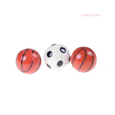 1:6/1:12 Dollhouse Miniature Sports Balls Soccer Football And Basketball Decor