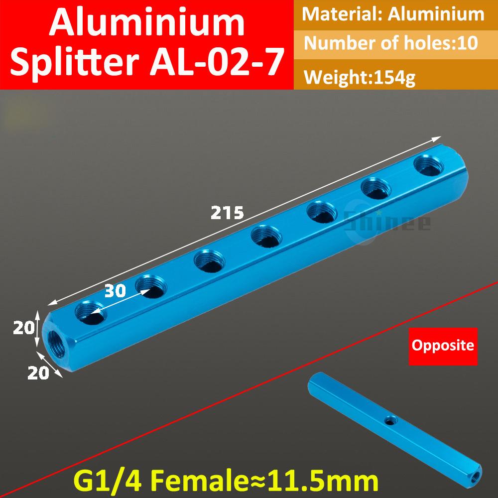 Blue Bus Plate Al-234-12 1/2 Pneumatic Connector Bus Exhaust Distribution Board Air Source Branch Connector Arrangement Multiway