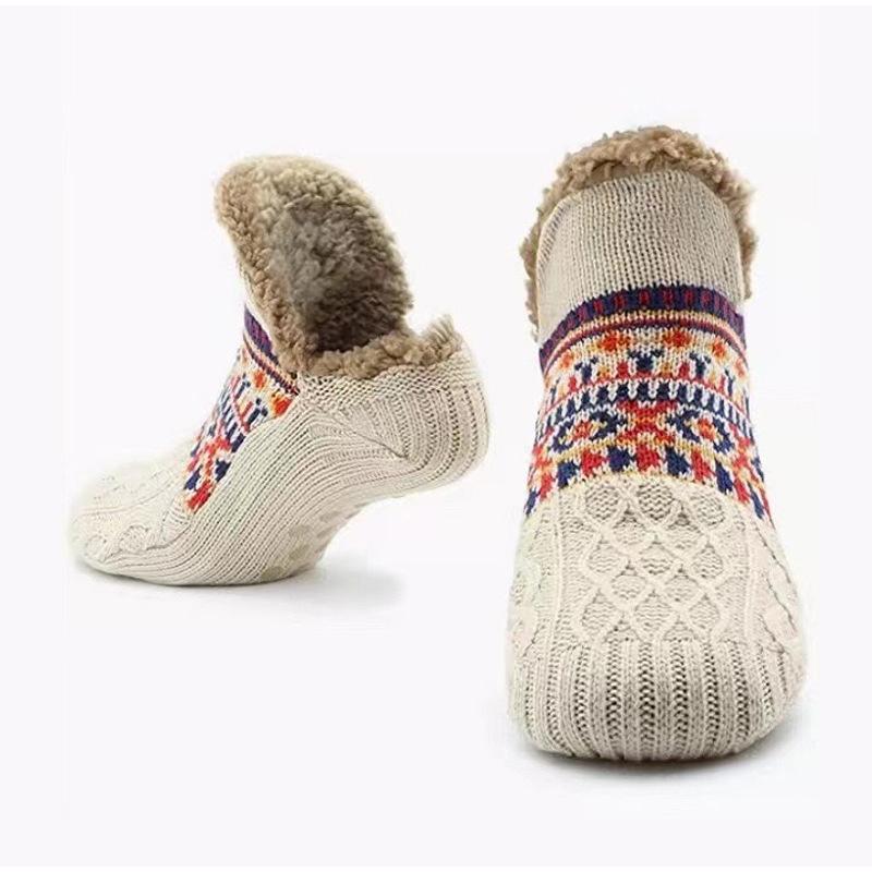 Autumn and Winter Home Warm Women Floor Socks Sleep Carpet Non-slip Snow Socks