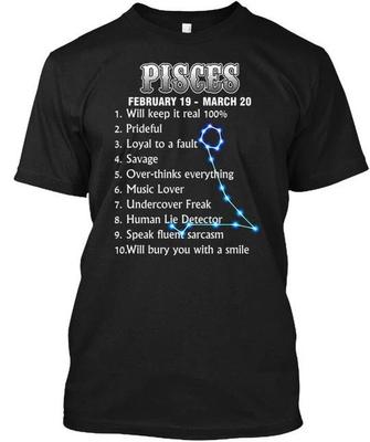 Birthday Pisces 192 203 - February 19 March 20 1 TTshirt Made In USA S To 5XL