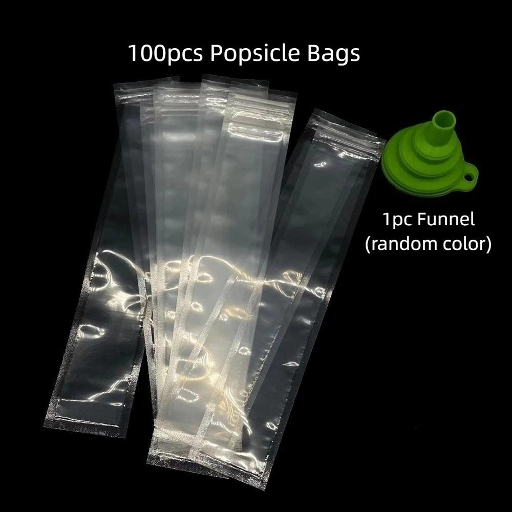 

100pcs Self Seal Ice Bags Food Grade Ice Cube Mold Kitchen Accessories 100pcs