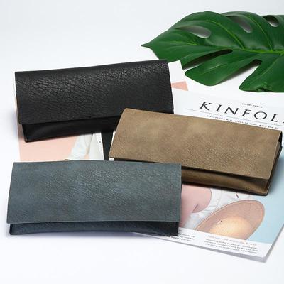 Trendy Unisex Leather Eyeglass Frame Case: Handmade, Portable, Fashionable with Printed Logo