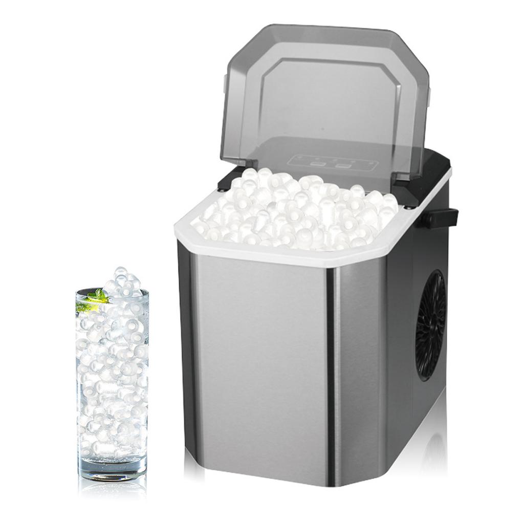Electric Ice Machine Commercial Quick Ice Cube Maker Countertop Mini Ice Maker Machine for Camping Office Kitchen Home Party Bar