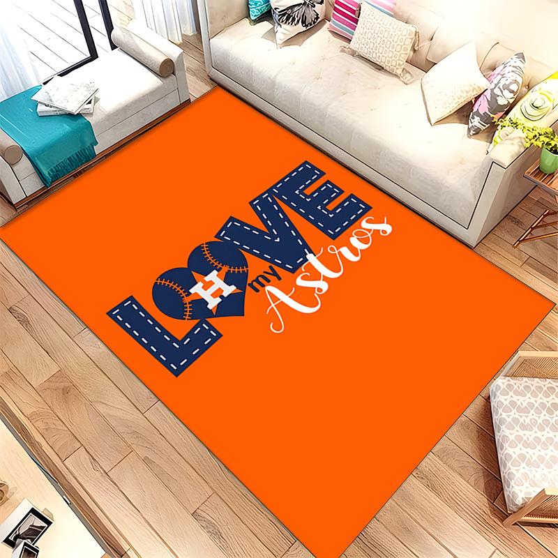 Houston Astros (28) Dywan Nadaje się do Salonów Sypialni Pokojów Komputerowych Jadalni Oraz Do Umieszczania Pod Stołami I Krzesłami Również Idealny Wybór Dla