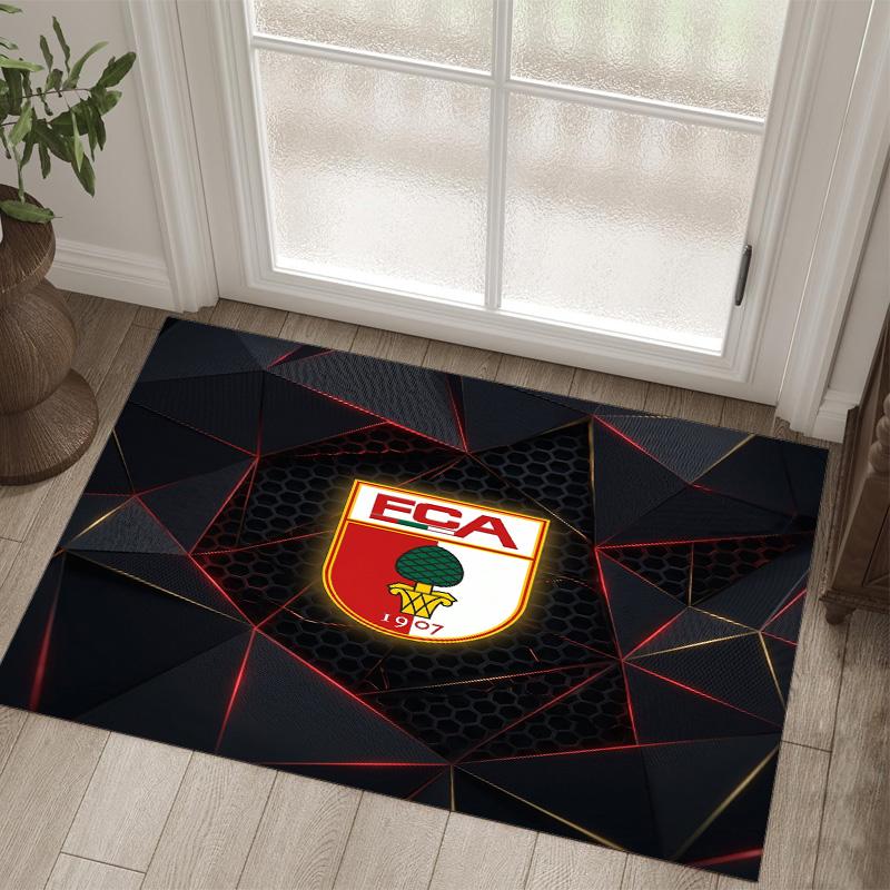 FC Augsburg FC Design Crystal Velvet Carpet Cozy Non?Slip Printed Rug For Bedroom Living Room Entrance