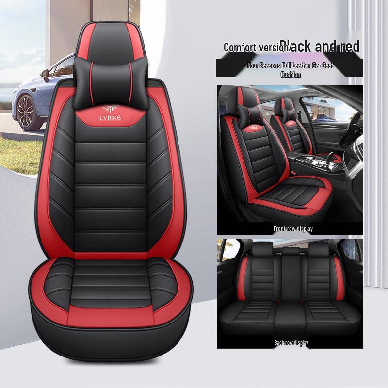Universal Full Leather Car Seat Cushion Cover for All Seasons