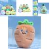 Adorable Cartoon Style Mini Fruit And Vegetable Plush Doll Keychain For Kids