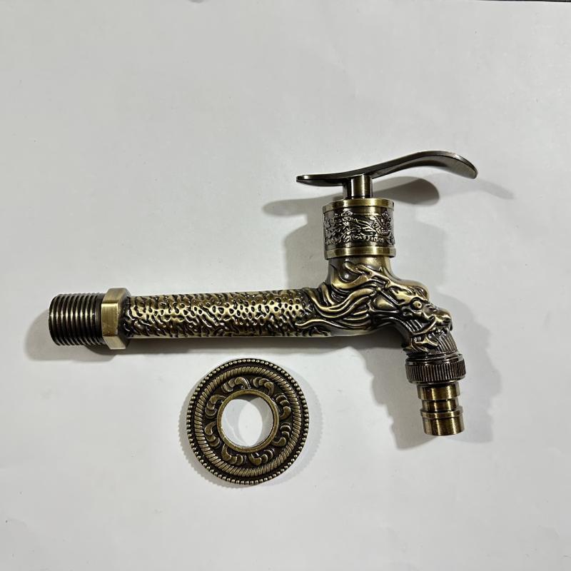 OEING European Antique Bronze Dragon Faucet
