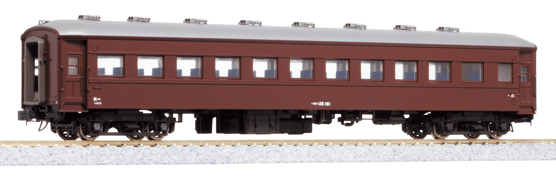 

KATO HO Gauge OHA35 Коричневый Железнодорожный Пассажирский Вагон Модель 1-512