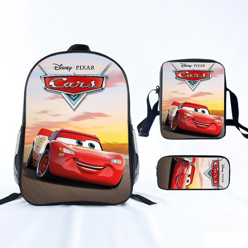 Lightning Mcqueen Grundschultasche Jungen Leichter Kinderrucksack Freizeitrucksack Umhängetasche Federmäppchen