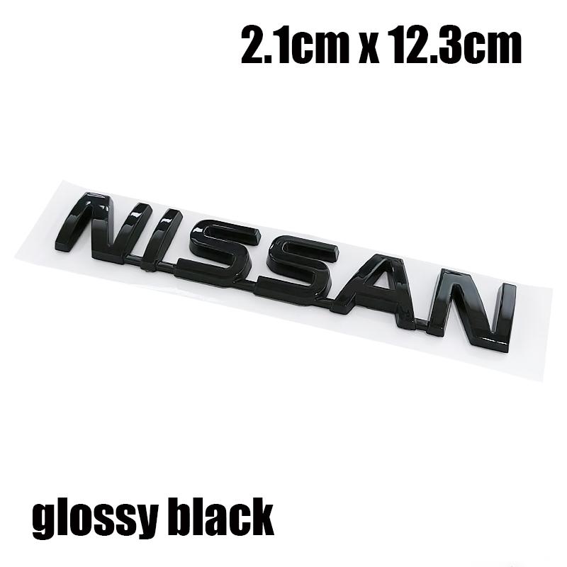 1pcs 3D Nissan ABS Car Rear Letter logo sticker Rear Bumper tail door trunk sticker car rear Emblem sticker styling Accessories