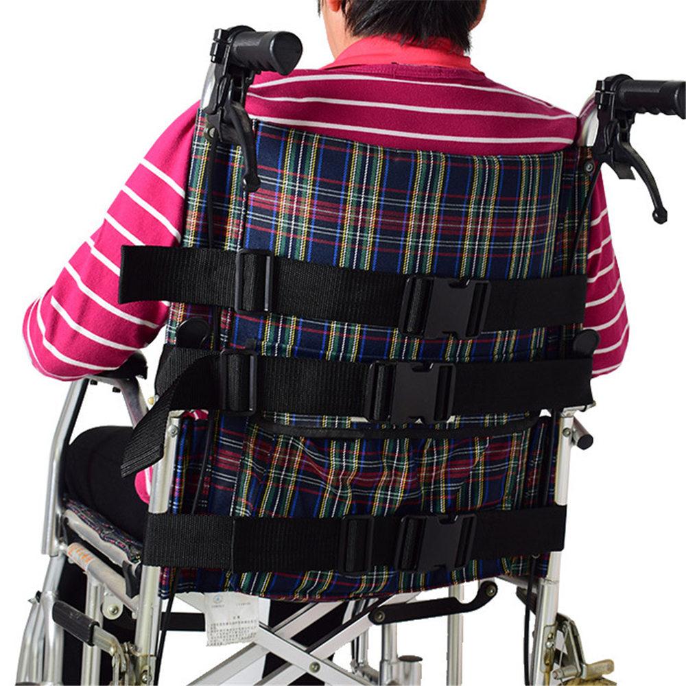 Adjustable Posture Corrector Wheelchair Safety Harness Elderly Patients Wheelchairs Seat Belt Leg Fixing Belt