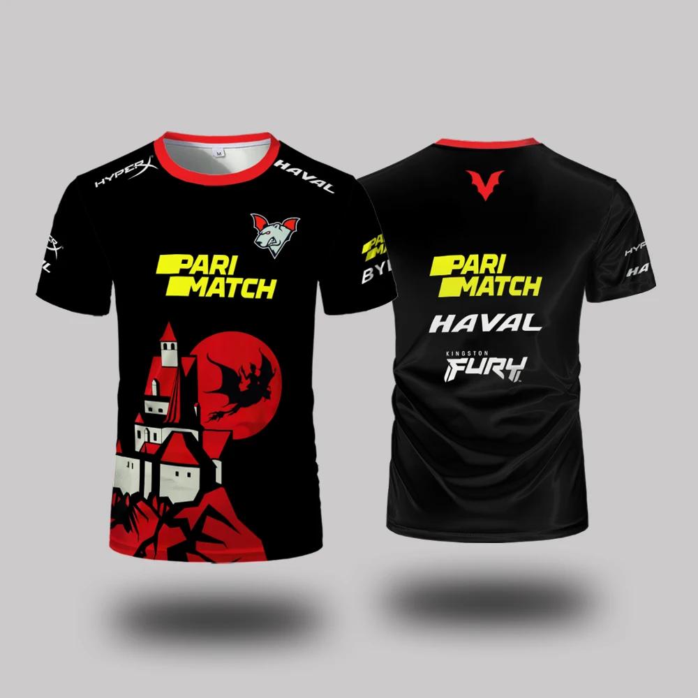 Virtus.Pro Esports Club Uniforms Summer Outdoor Men's And Women's Sport Breathable T-Shirt Loose Daily Casual Round Neck Clothes