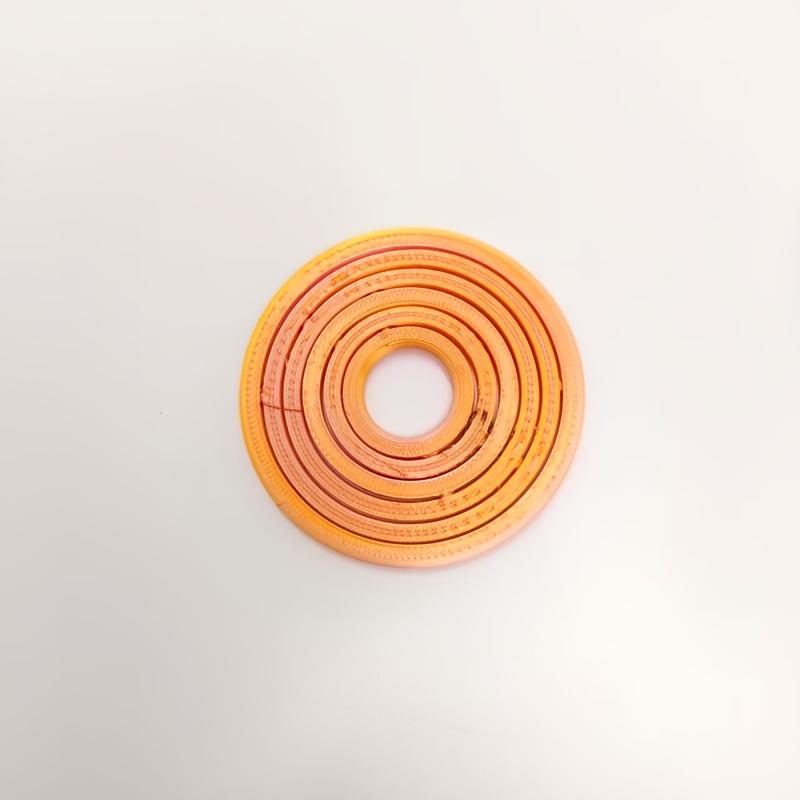 1 individually packaged 3D-printed rotating finger ring, made of PLA, a brain-teasing toy for adults