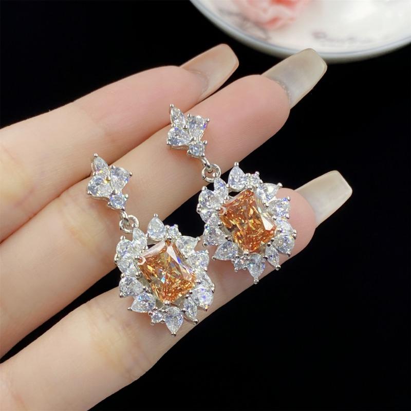 Sace Gems Klasický zirkonový prsten ze slitiny mědi Náušnice Přívěsek Náhrdelník Soupravy šperků Dárky na svatbu