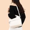 Retro Large Capacity Shoulder Bag Solid Color Messenger Bag PU Commuter Bag