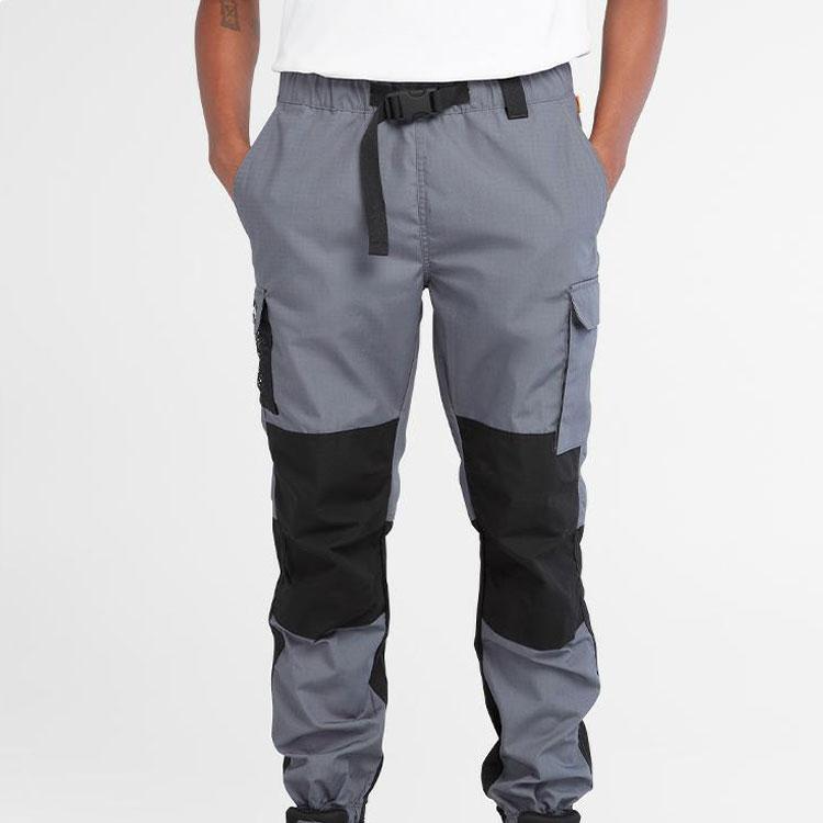 Timberland Color Block Pantaloni de alergare rezistenti la apa Pantaloni barbati Rock-Blue A66N9-DH3