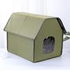 Easy Assembly Insulated Cats House for Outdoor Use in Winter Waterproof Shelter Warm House for Outdoor Strays