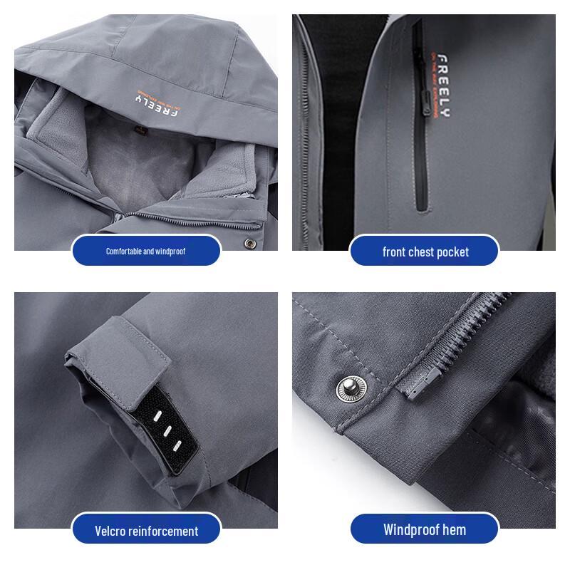 ROMON Men's 3-in-1 Windproof Outdoor Jacket