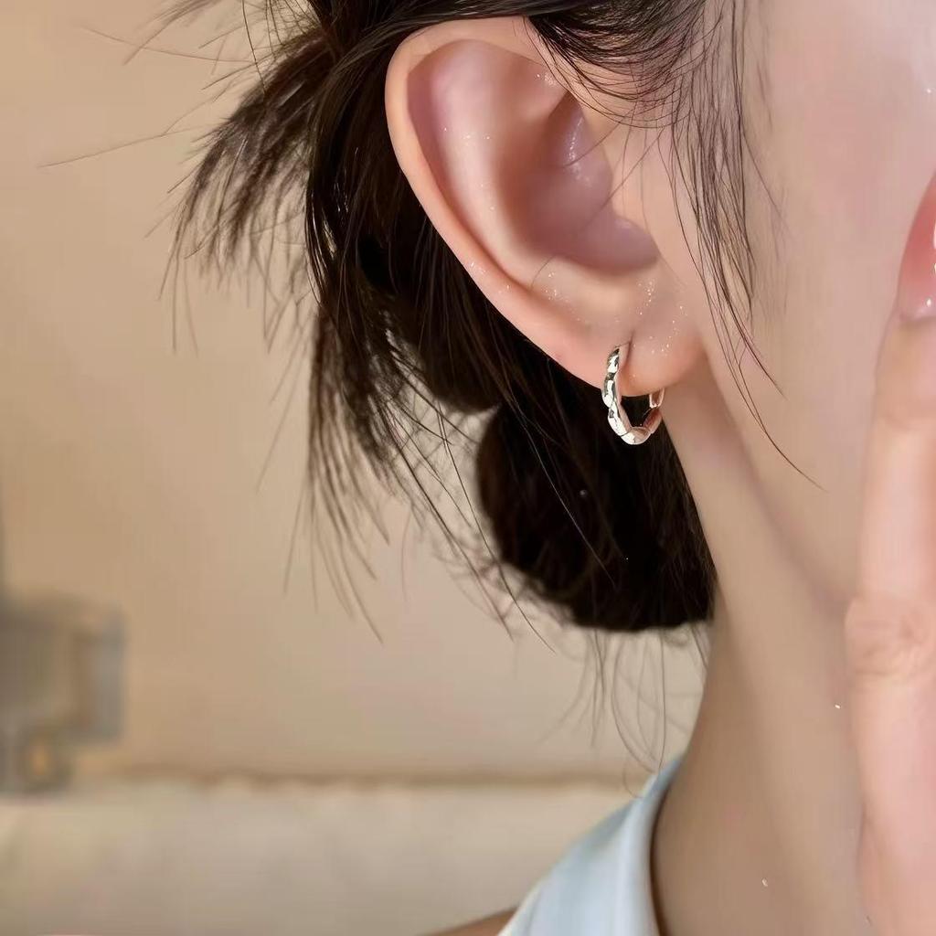 925 Sterling Silver Seven Grain Wealth Attraction Earrings for Women - High-End Niche Design