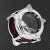 Motorcycle Air Filter Air Cleaner Kit CNC Intake System Chrome For Harley Sportster Dyna Softail Touring 883 1200 Electra Glide