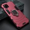 KEYSION Custodia blindata antiurto per Samsung A12 con anello reggiano Bumper Cover posteriore in silicone per Galaxy A12