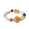 Yi Ming Xian Yuan Star Moon Bodhi Prayer Beads: Creative DIY Persimmon Peanut Wooden Couple Bracelet for Good Fortune, 0.8