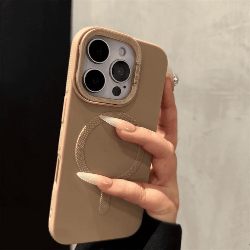 Luxury Wireless Charging Kickstand Magsafe Phone Case For For Iphone 11 12 13 14 15 16 Pro Max Plus Soft Magnetic Bumper Back Cover