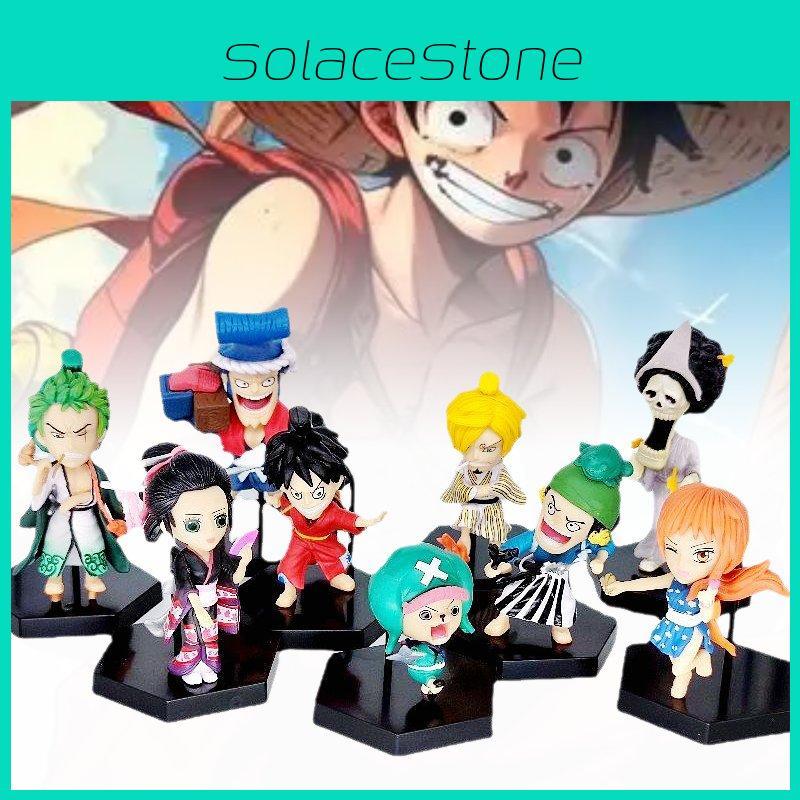 9pcs Piece One Role Pvc Toy Model Desktop Decoration Children Christmas Gift