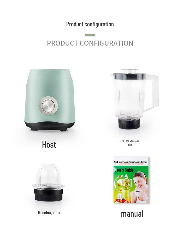 Household Multi-functional Double Cup Juicer Blender Mixer