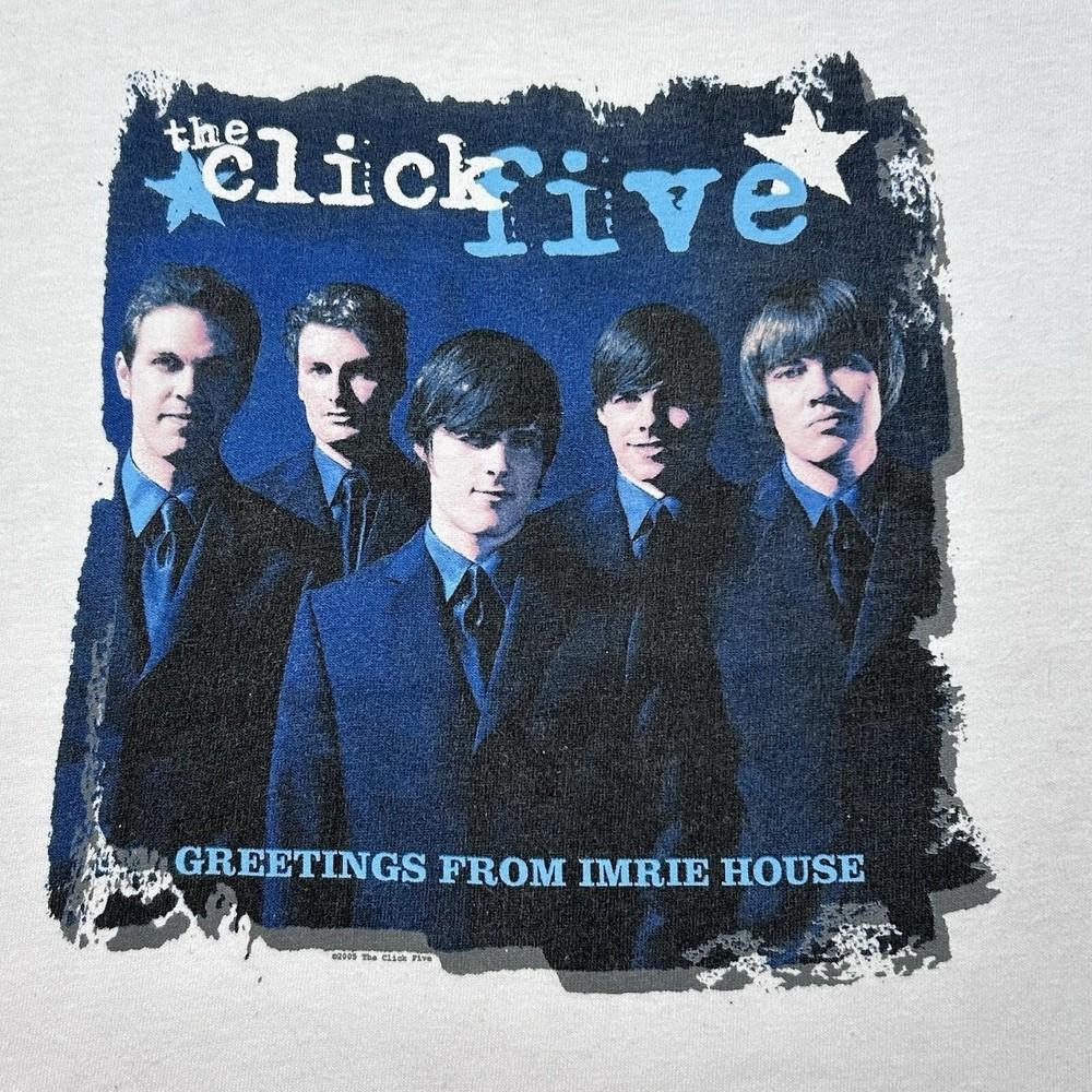 The Click Five 5 Band White TShirt gift for fan Unisex T-Shirt XXL