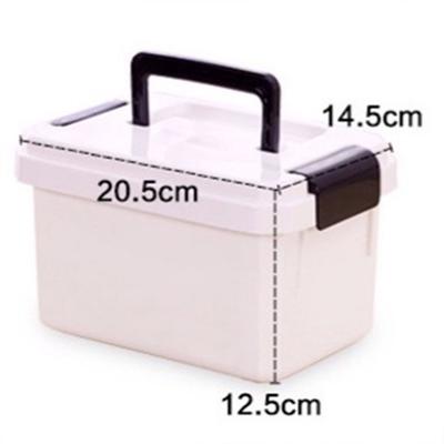 1Pcs Plastic Medicine Storage Box White Size S Multi-Functional Medicine Cabinet Portable Multi-Layer Case for Home Hospital