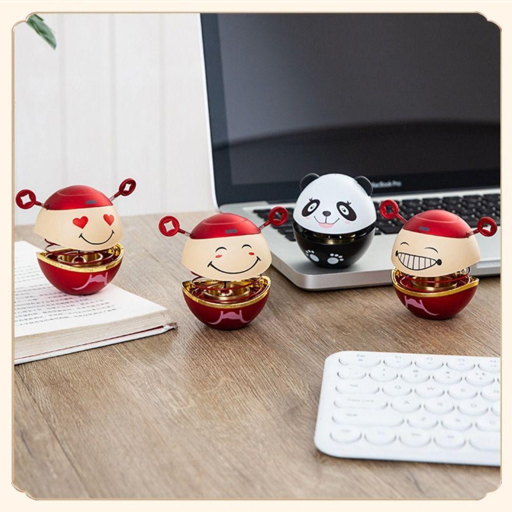 Dopamin Nickender Kopf Ornament Auto Glocke Schreibtisch Ornament Kreatives Auto Innenraum Zubehör Ornament