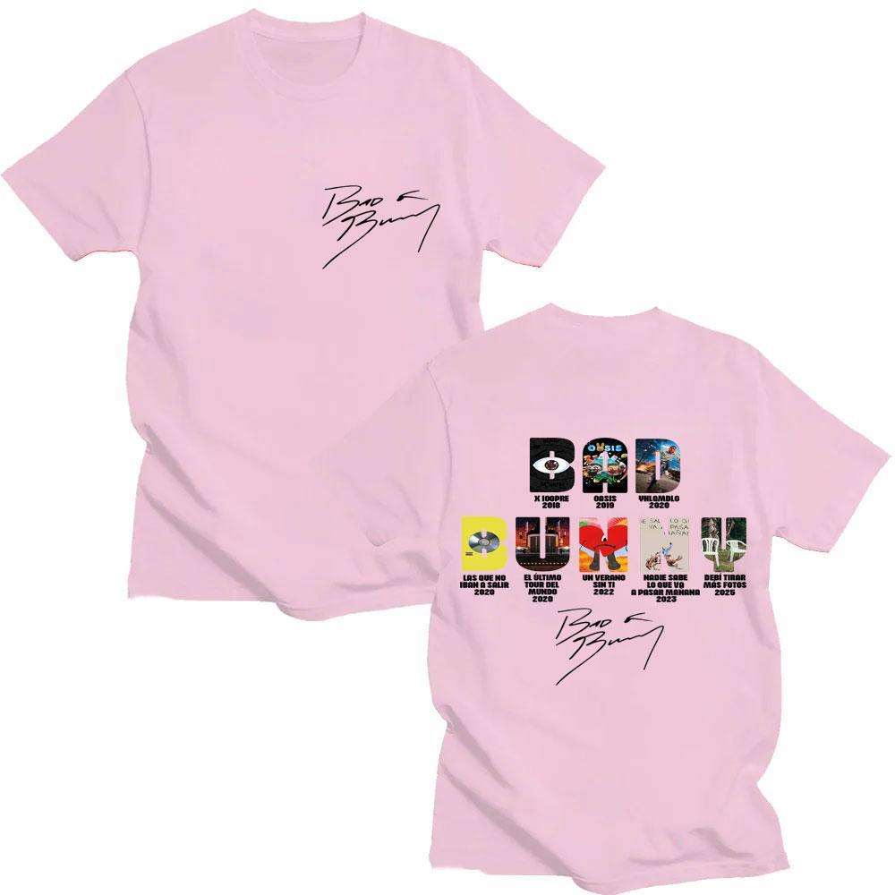 Rapper Bad Bunny Music Album Cover T Shirts Men Women Harajuku Fashion Hip Hop T-shirt Oversized Cotton Casual Tshirt Streetwear