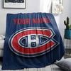 Custom Name,Montreal Canadiens Printed Flannel Blanket, soft throw for bedroom sofa, washable, Christmas present, great gift.