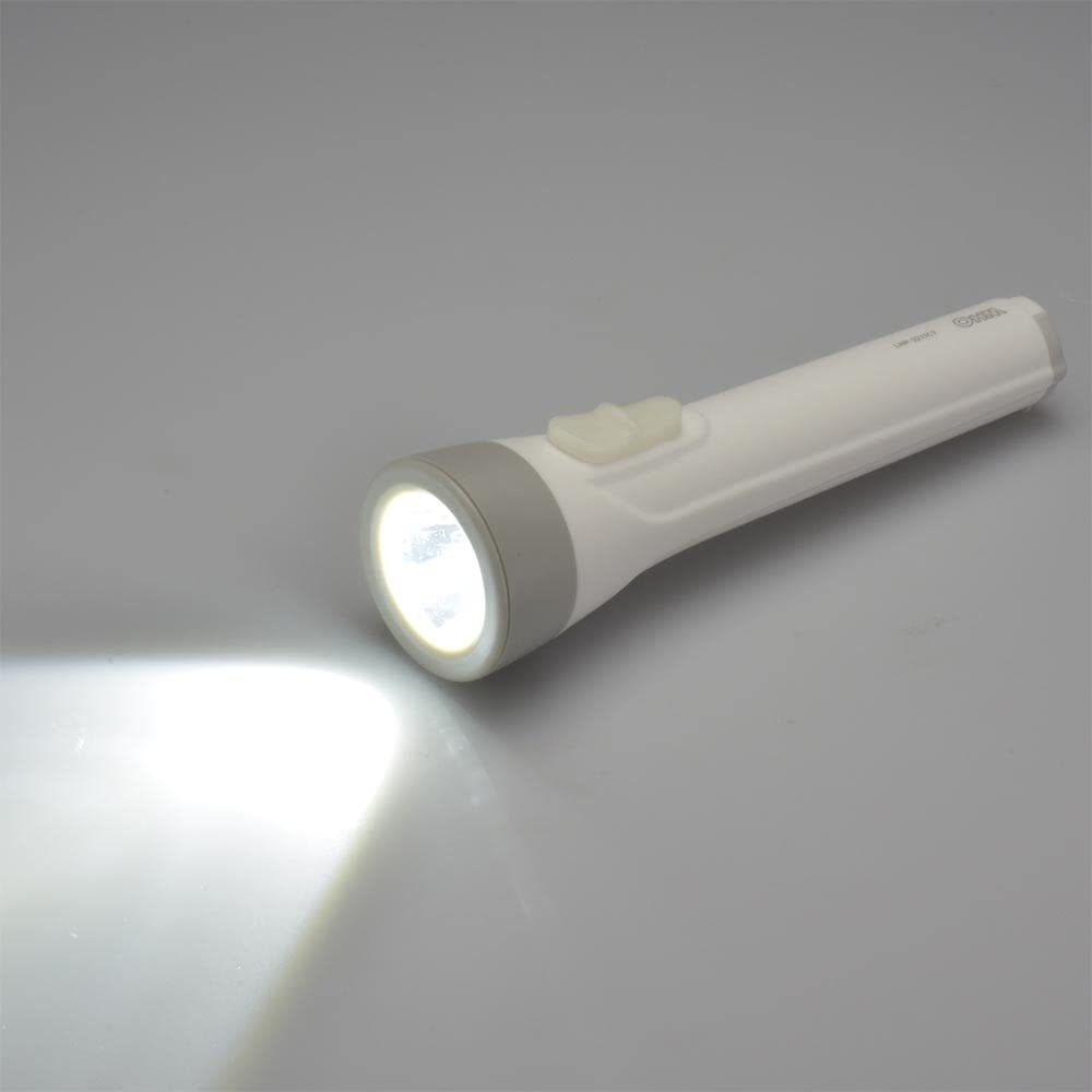 OHM Electric LED Emergency 110 Includes 2 x AA Flashlight, Light, Lumens, Batteries, LHP-3211C7 08-0922