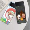 Cute BuBu DuDu Phone Case For Samsung Z Flip 7 6 5G Galaxy Z Flip 5 4 3 Black Hard Cell Cover Luxury PC Shell Coque