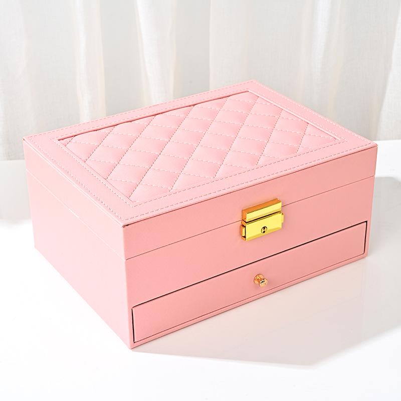 Luxury Multi-Layer Anti-Oxidation Jewelry Storage Box with Large Capacity for Earrings