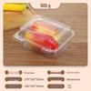 Portable Disposable Transparent Plastic Rectangular Fruit Packaging Box with Lid