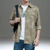 Spring Outdoor Multi-bag Men's Long-sleeved Cotton Camouflage Shirt Men's Fashionable Casual Work Clothes Loose Large Size