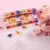 Creative Cartoon Dinosaur Fruit Scented Erasers - Low-Dust, Cute Sandwich Design for Students